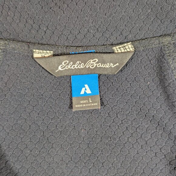 Eddie Bauer First Ascent Softshell Jacket Mens Large L Full Zip Black Hoodie - Picture 2 of 15